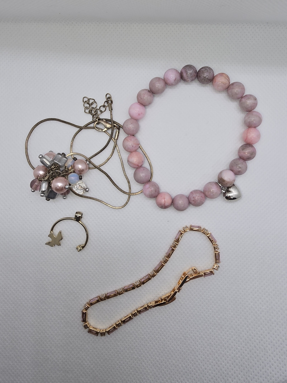 Pink Tone Jewelry Set